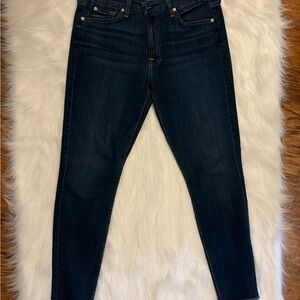 7 For All Man Kind the ankle skinny b(air) denim Dark Wash Jeans